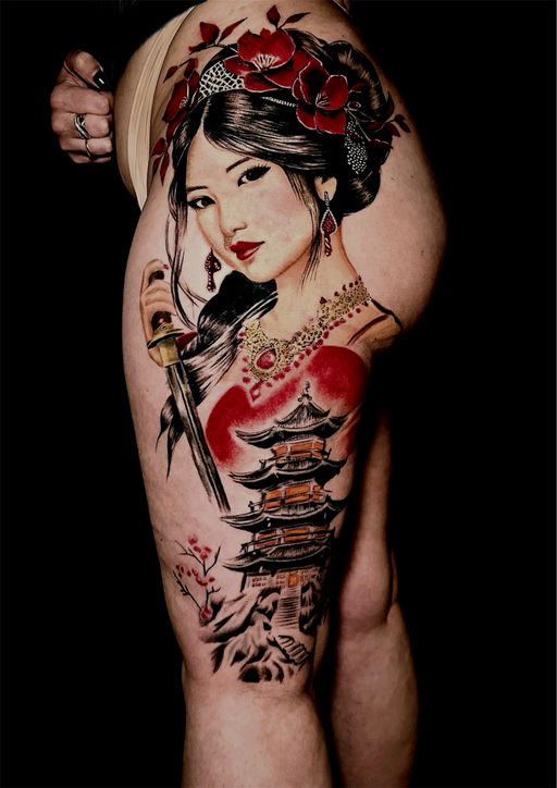 Tatouage par Charles Jacquet — Japonais à Saint-Gilles-Les Hauts La Réunion